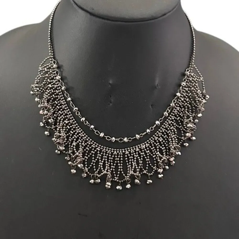 Fashion Chainmail Bib Necklace Women's 16